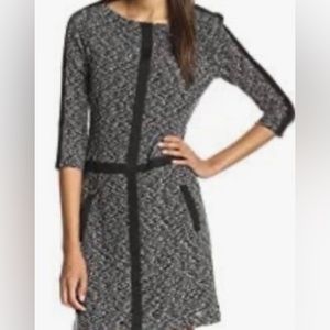 Gabby Skye 3/4 Sleeve Tweed Dress